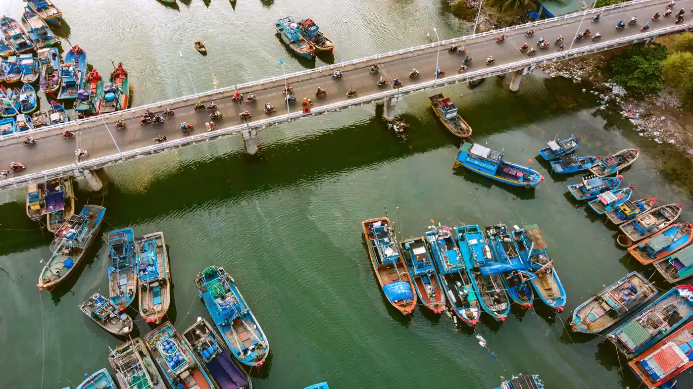 Aerial travel photography puzzle image