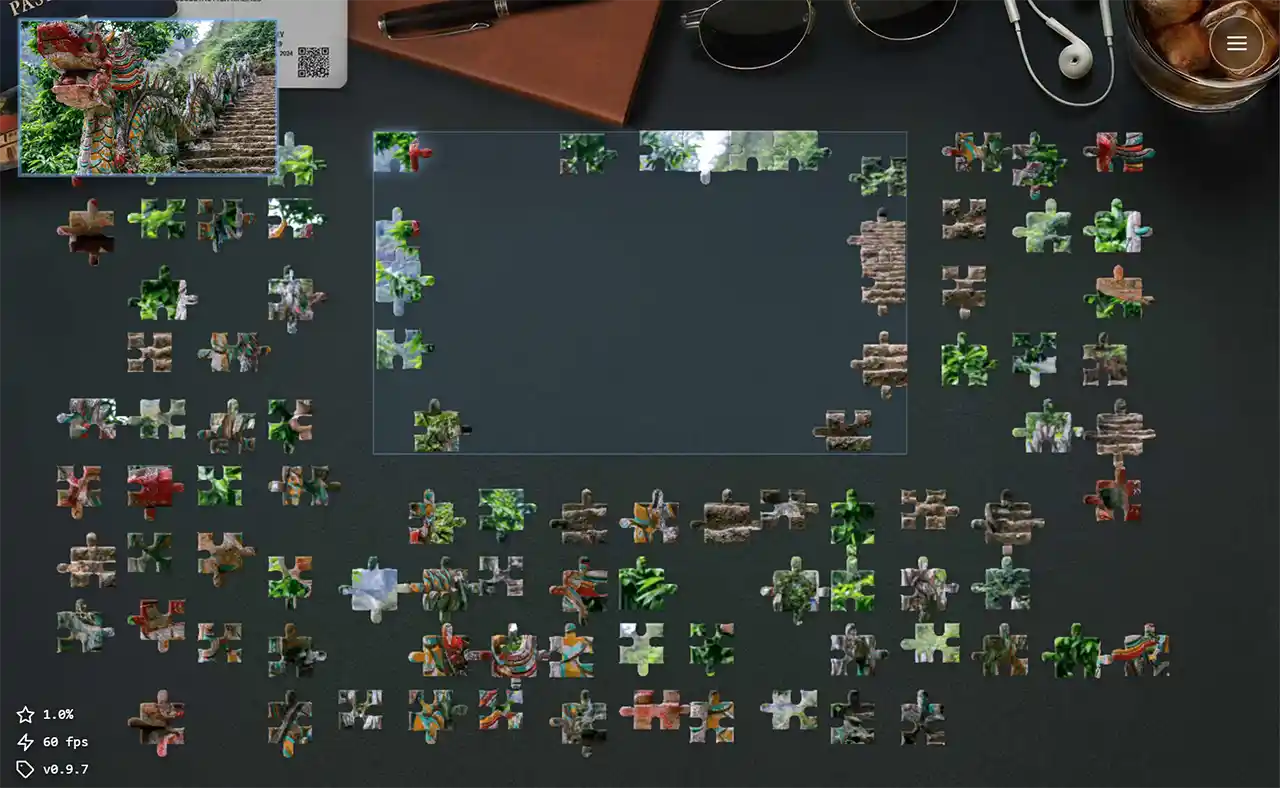 Solving the puzzle on the table