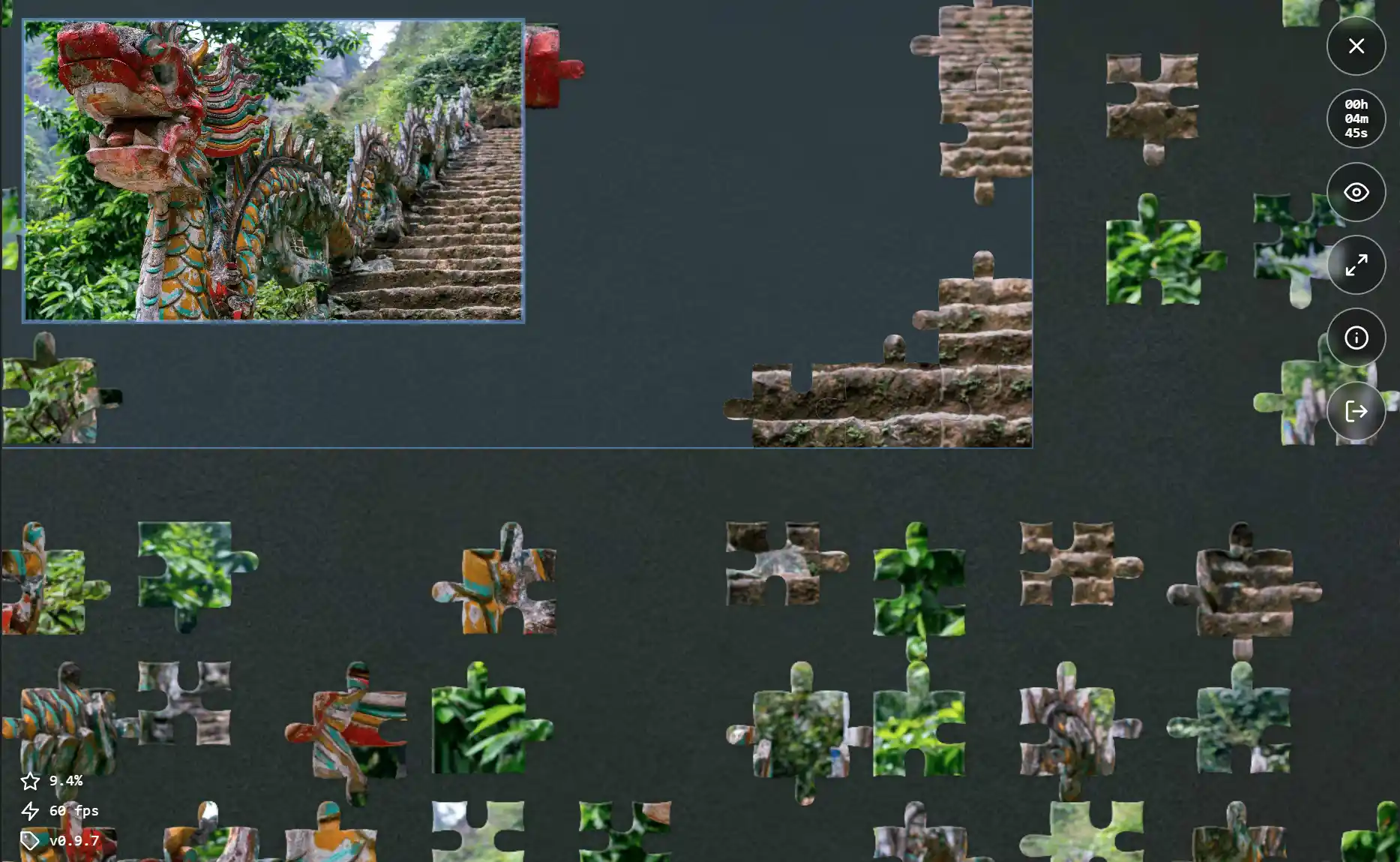 Zoomed-in puzzle view